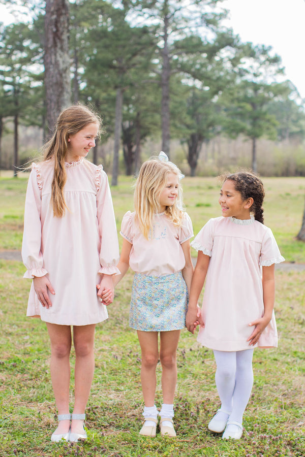 Beth Top in Blush Velvet