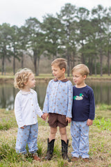 Graham Knit Shirt Long Sleeve in Mallard Knit