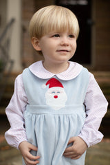 David Shirt Long Sleeve in Bitty Dot Red Pique