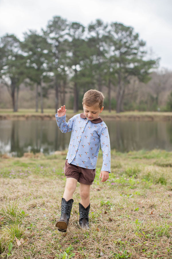Finn Shorts in Chocolate Corduroy