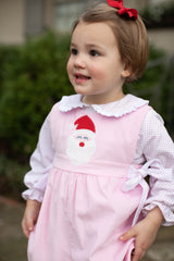 Greta Top Long Sleeve in Bitty Dot Red Pique
