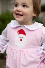 Yates Romper w/ Ties in Baby Pink Corduroy