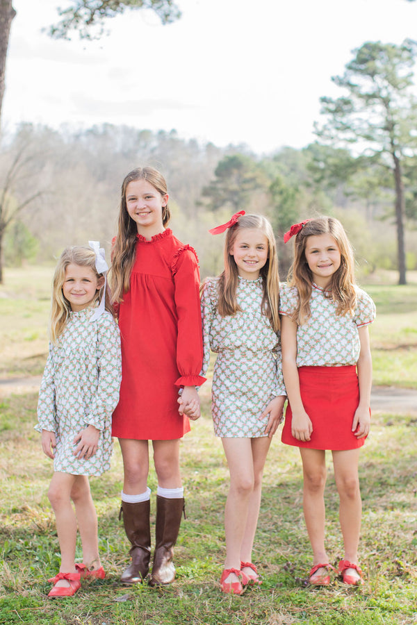 Beth Top in Christmas Trellis