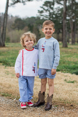 Logan Shirt Long Sleeve in White Corduroy