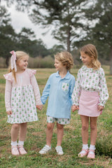 Kathryn Dress w/ Angel Tee Long Sleeve Premium in Light Pink Knit