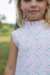 Mary Reddoch Dress Sleeveless in Watercolor Mermaids
