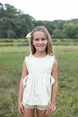 Lottie Shorts in University Yellow Oxford