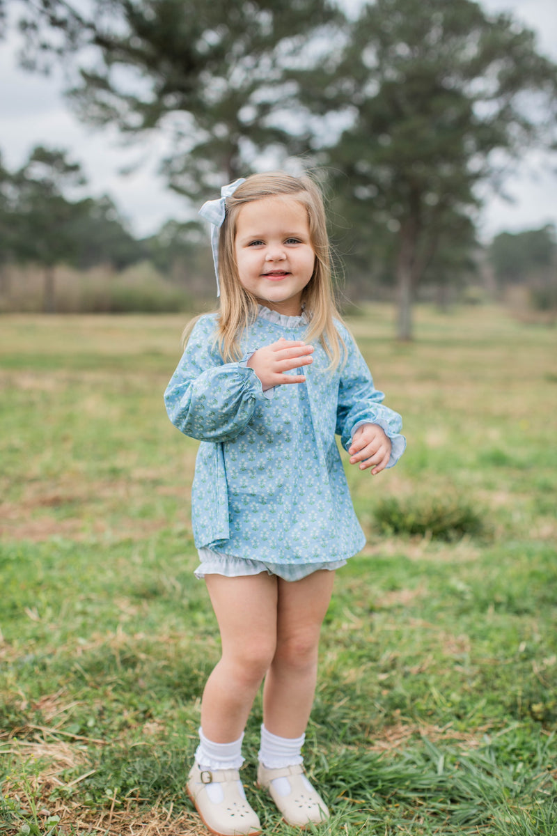 Annabelle Top Long Sleeve in Jayne Mini Block