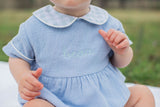 Forrest Bubble Short Sleeve in Blue Gauze