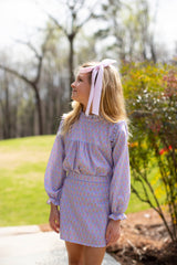 Macy Top in Kate Mini Block