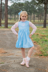 Frances Wrap Dress in Playdate Plaid