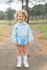 Brock Button-On Long Sleeve Bubble in Playdate Plaid