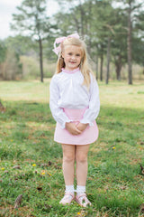 Sadie Skort in Baby Pink Corduroy