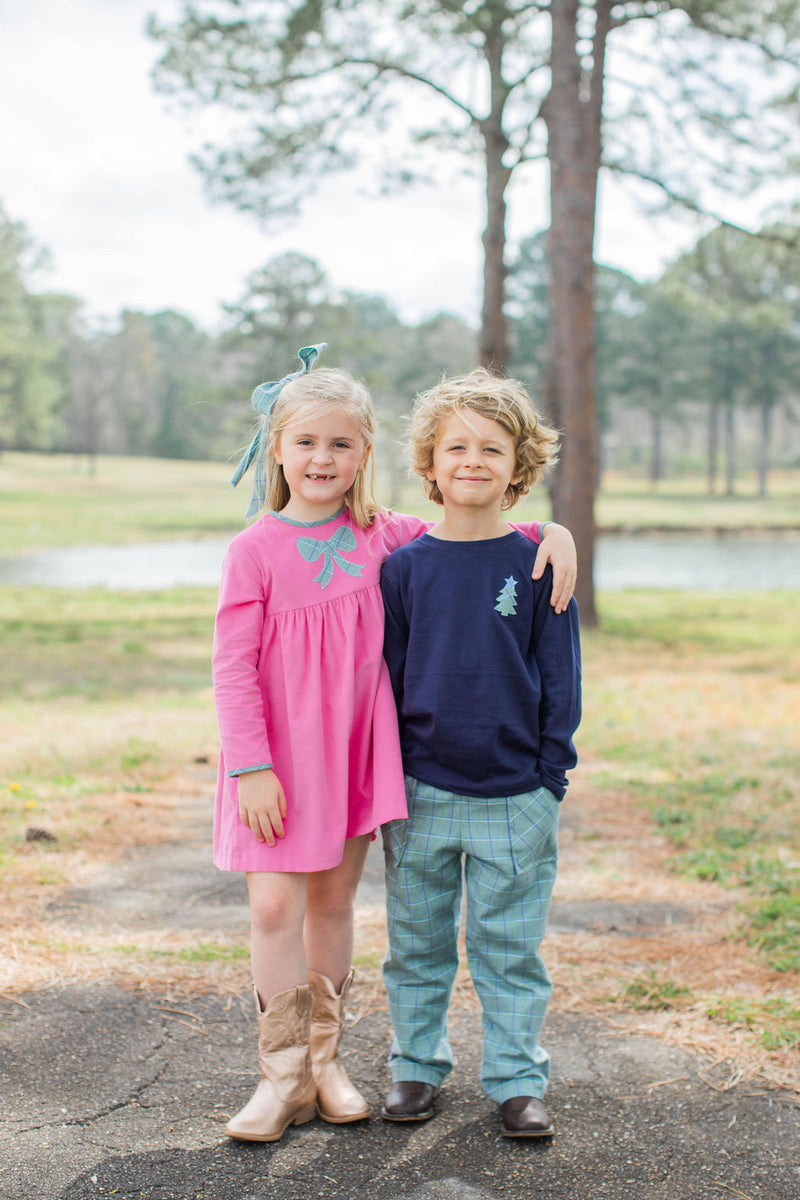 Erin Dress in Hot Pink Corduroy
