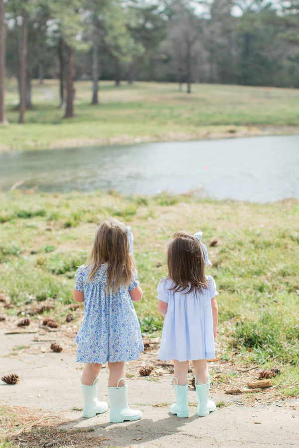 Julianne Dress in Blue Liberty Floral