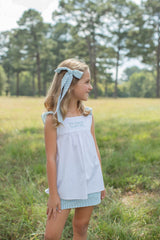 Mimi Top in White Pique