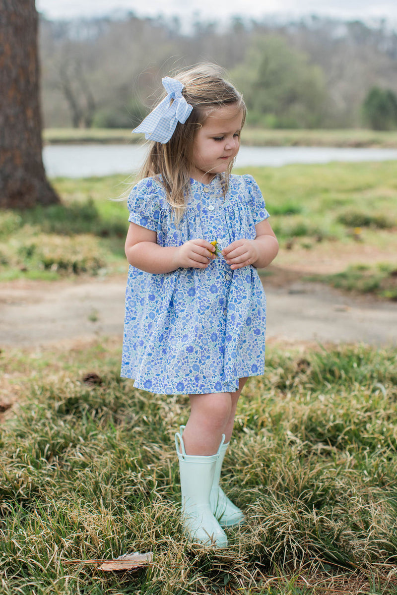 Julianne Dress in Blue Liberty Floral
