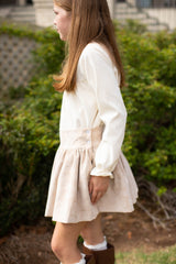 Alie B. Skirt in Toast Non-Wrinkle Corduroy