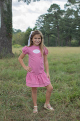 Betty Jane Dress in Red 1/8 Check