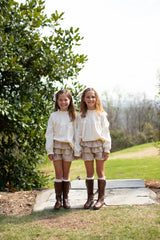 Izzie Shorts in Toast Non-Wrinkle Corduroy
