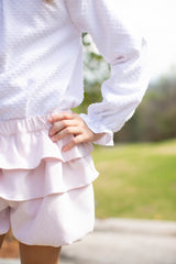Izzie Shorts in Ballet Pink Non-Wrinkle Corduroy