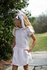 Kate Skirt in Ballet Pink Non-Wrinkle Corduroy