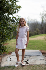 Kate Skirt in Ballet Pink Non-Wrinkle Corduroy