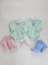 Finley Bubble Long Sleeve Knit in Icy Mint Knit