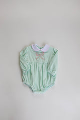 Finley Bubble Long Sleeve Knit in Icy Mint Knit