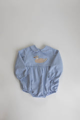 Forrest Bubble Long Sleeve in Light Blue Chambray