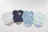 Boy Tee Long Sleeve Sky Blue with Pocket