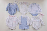 Brooke Scalloped Bubble in Pastel Dot Pique