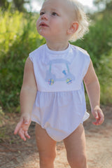 Elliott Bubble Sleeveless in Blue Windowpane