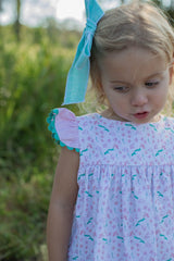 Ireland Top in Watercolor Mermaids