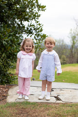 Hayes Vintage Shortall in Light Blue 1/8 Check
