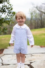 Hayes Vintage Shortall in Light Blue 1/8 Check