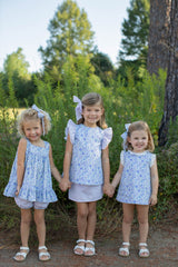 Daisy Top in Blue Liberty Floral
