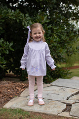 Avery Top Long Sleeve in Lilac Pique