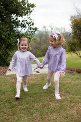 Avery Top Long Sleeve in Lilac Pique