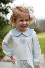 Layton Knit Dress Long Sleeve Premium in Light Blue Knit