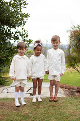Finn Shorts in Ivory Non-Wrinkle Corduroy