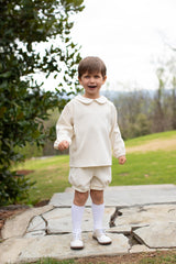 Finn Shorts in Ivory Non-Wrinkle Corduroy