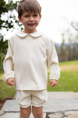 Finn Shorts in Ivory Non-Wrinkle Corduroy