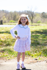 Alie B. Skirt in Nutcracker Toile Red