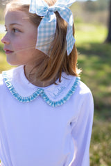 Sutter Knit Top Long Sleeve Basic in White Knit