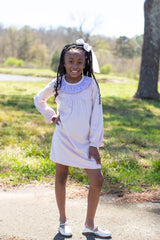 Pippa Dress in Blush Velvet