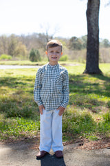 Tyson Shirt Long Sleeve in Hunter Check