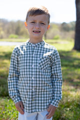 Tyson Shirt Long Sleeve in Hunter Check