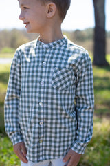 Tyson Shirt Long Sleeve in Hunter Check