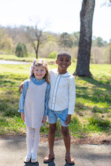 Fitz Shirt Long Sleeve in Ecru Pique